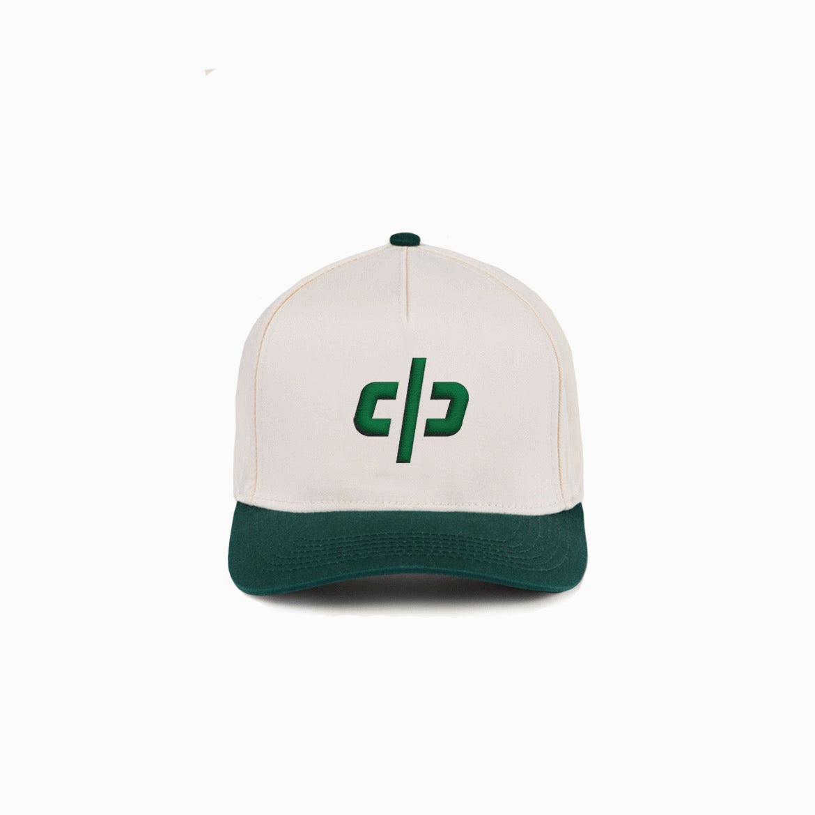DP icon 5 panel cap / cream/ivy green