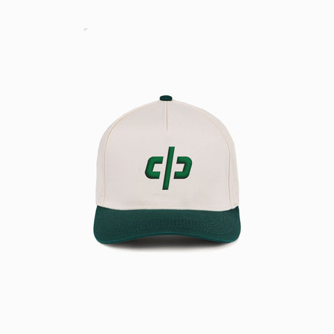 DP icon 5 panel cap / cream/ivy green