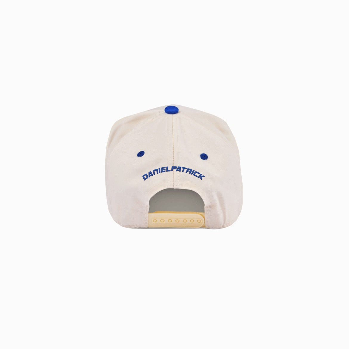DP icon 5 panel cap / cream/royal blue