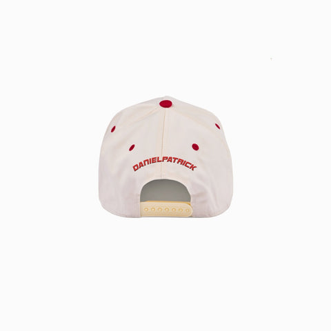 DP icon 5 panel cap / cream/red