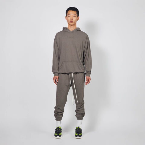loop terry roaming sweatpants / washed olive heather