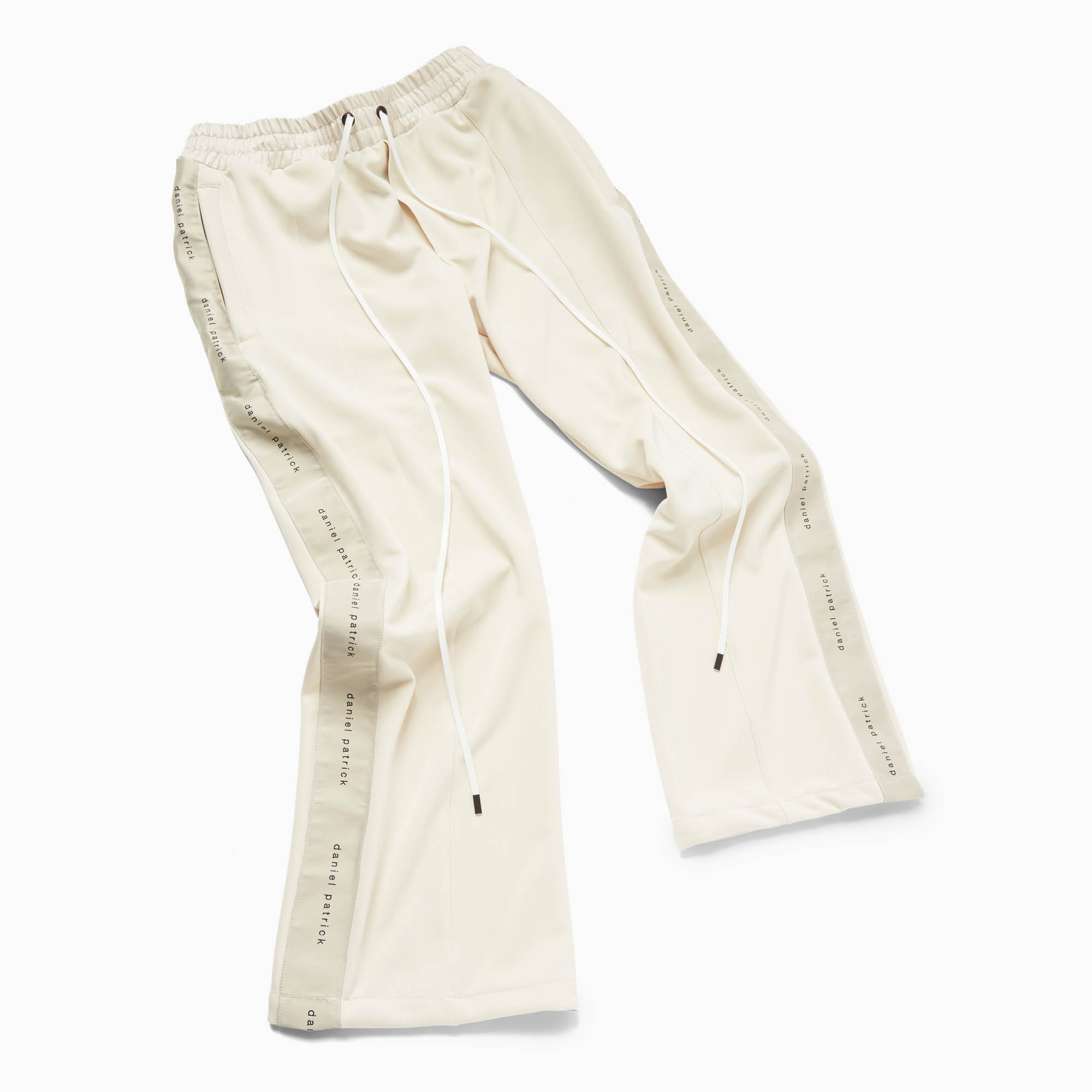 Bootcut Track Pant in Ivory/Ivory