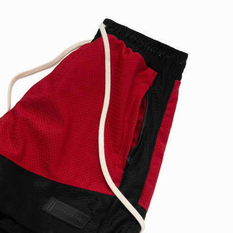 featured-hover | Icon Mesh Gym Short in Red/Black