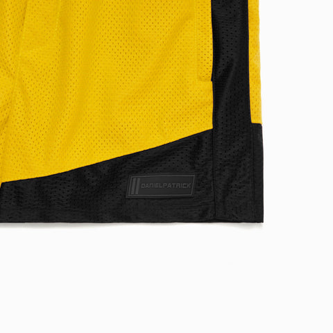 Icon Mesh Gym Short in Yellow/Black