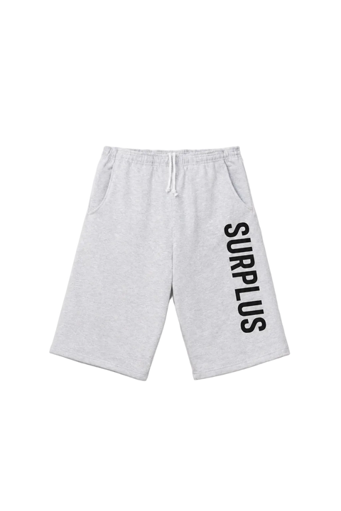 surplus wide leg short / ash heather grey/black