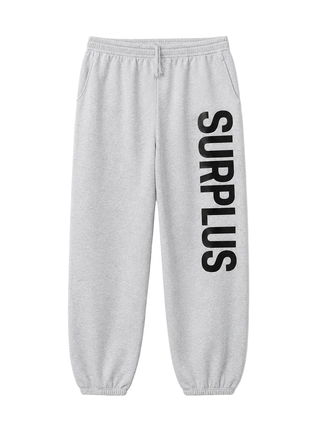 surplus logo sweatpant / ash heather grey/black