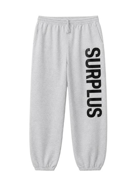 surplus logo sweatpant / ash heather grey/black