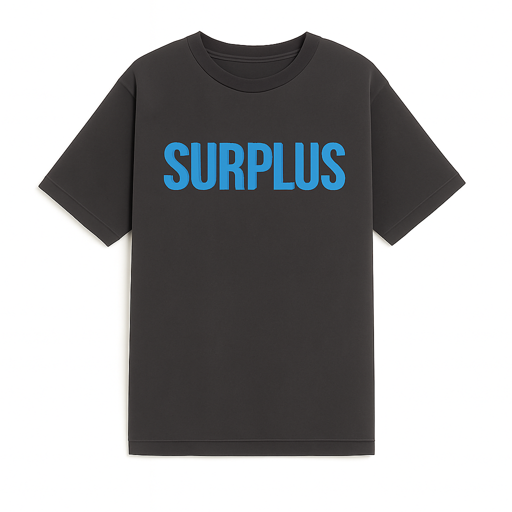 Surplus Logo Tee 2.0 / Vintage Black/Cerulean Blue