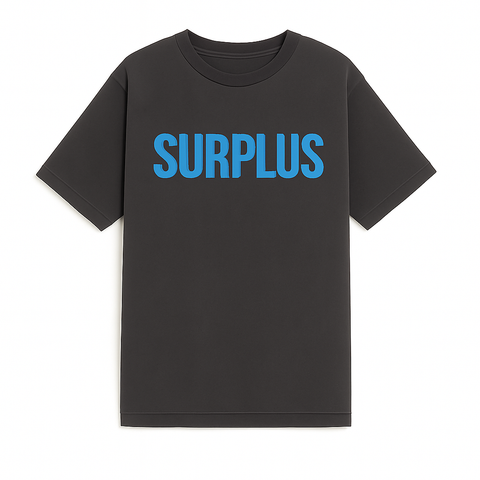 Surplus Logo Tee 2.0 / Vintage Black/Cerulean Blue