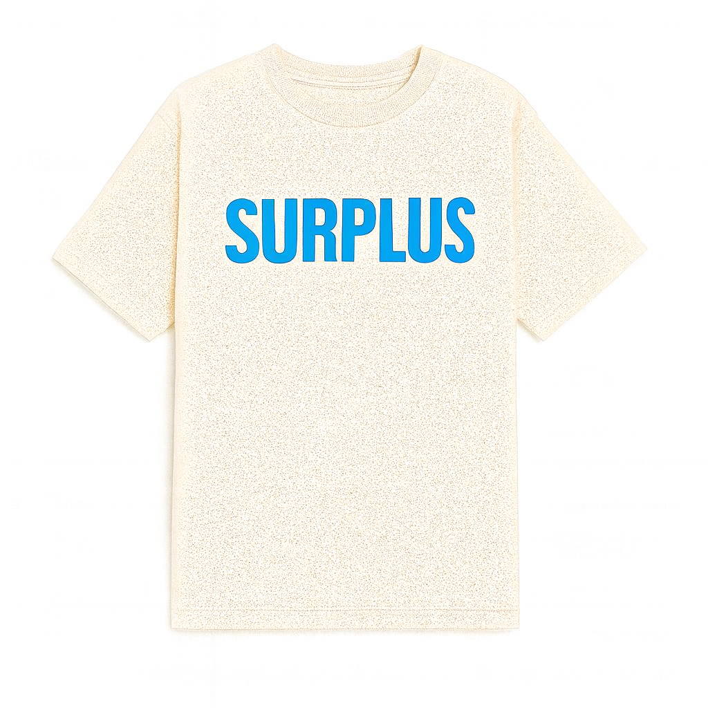 Surplus Logo Tee 2.0 / Cream/Cerulean Blue