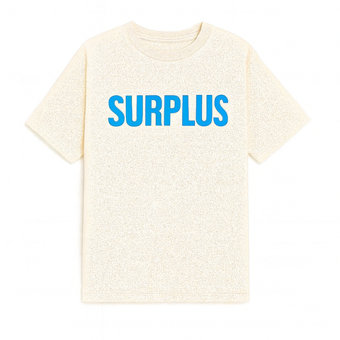 Surplus Logo Tee 2.0 / Cream/Cerulean Blue