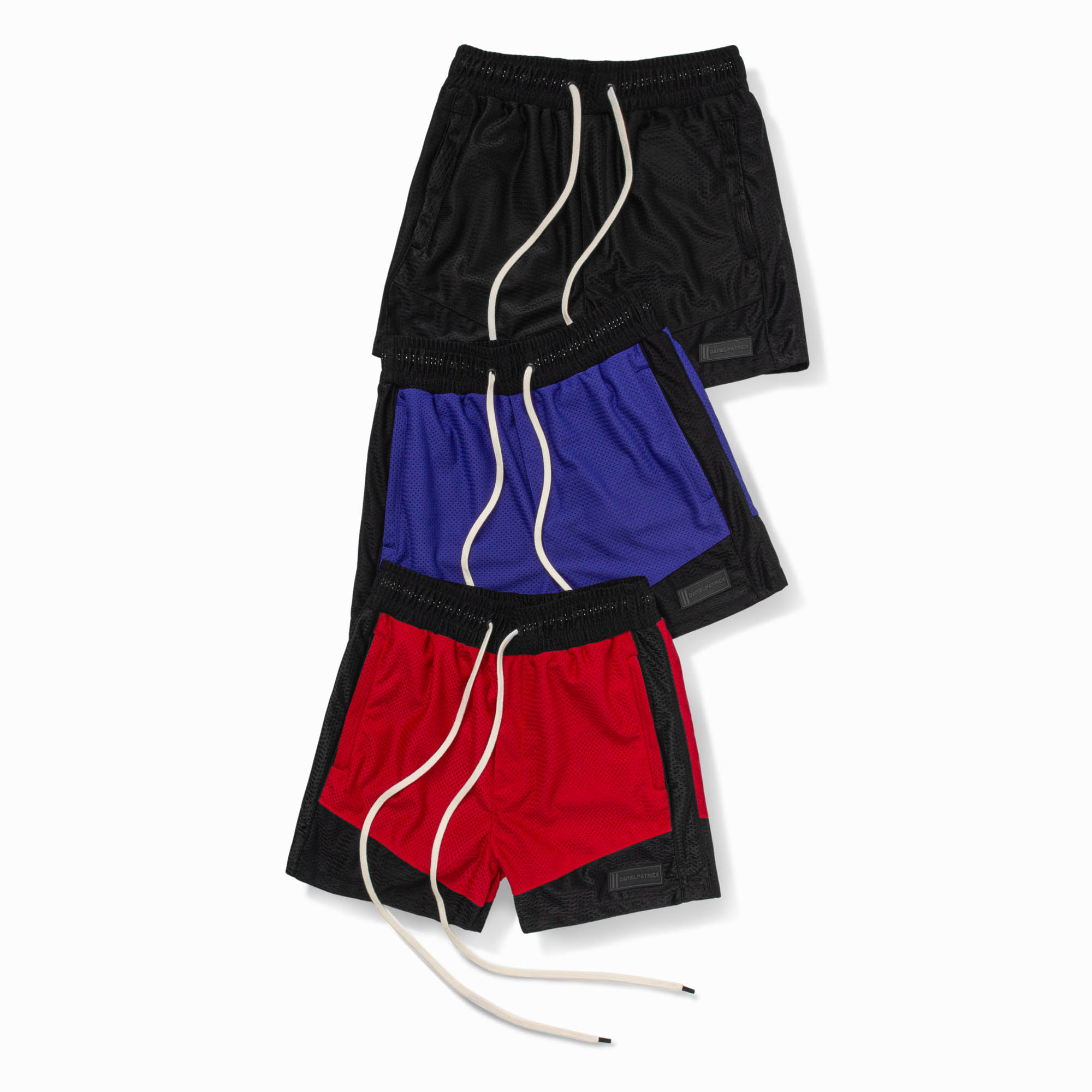 Icon Mesh Gym Short in Red/Black