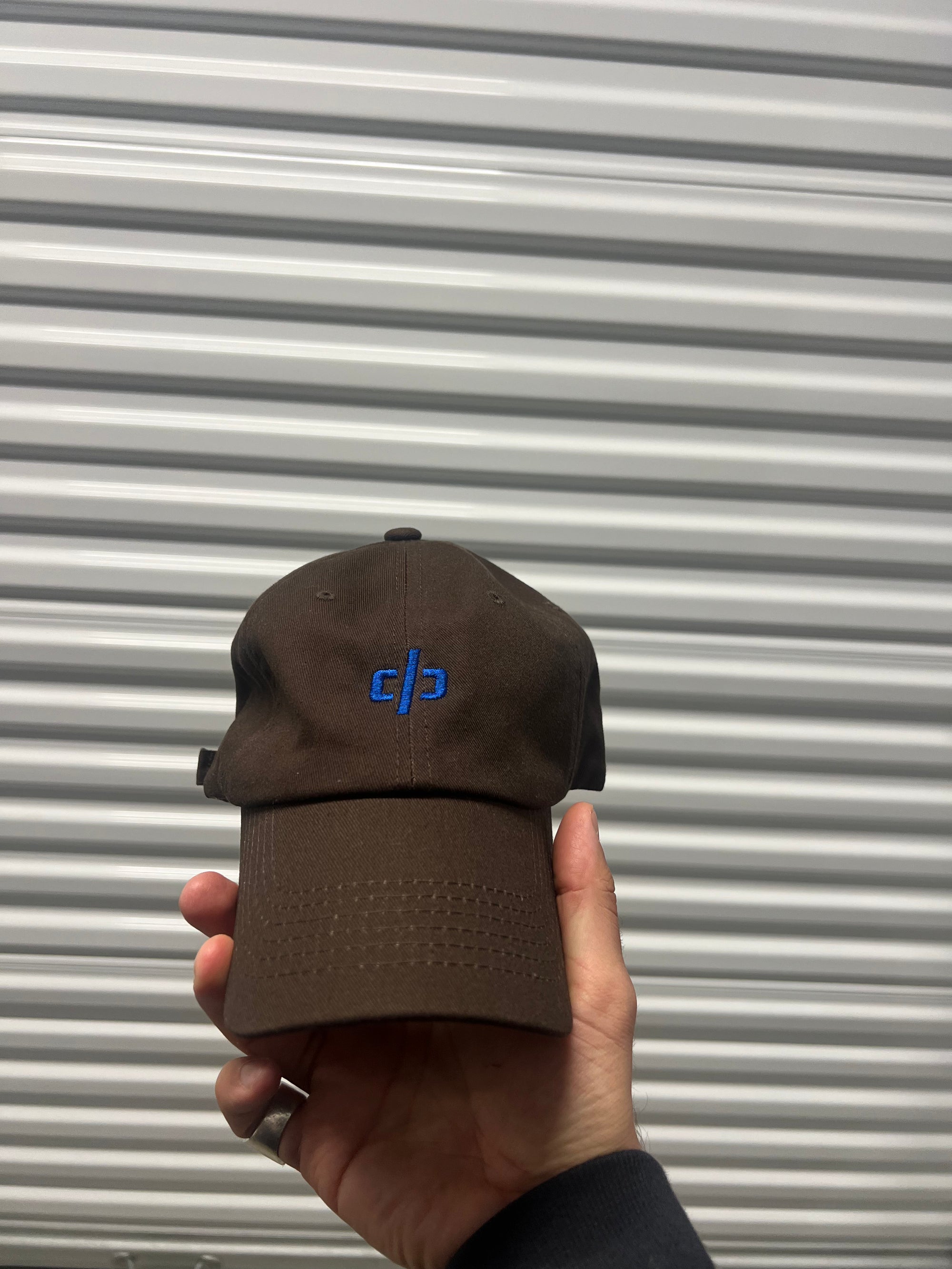 DP icon dad cap - brown/cobalt