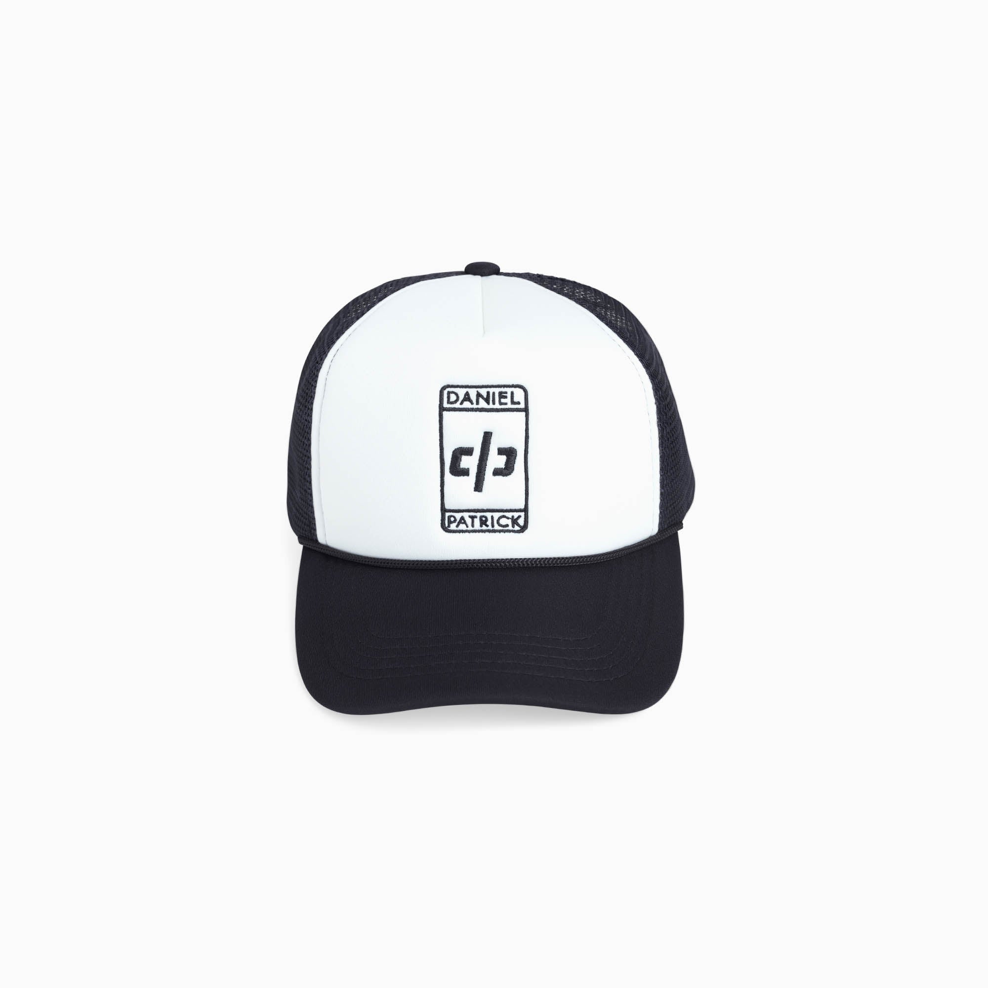 Beverly Hills Trucker Cap in White/Black