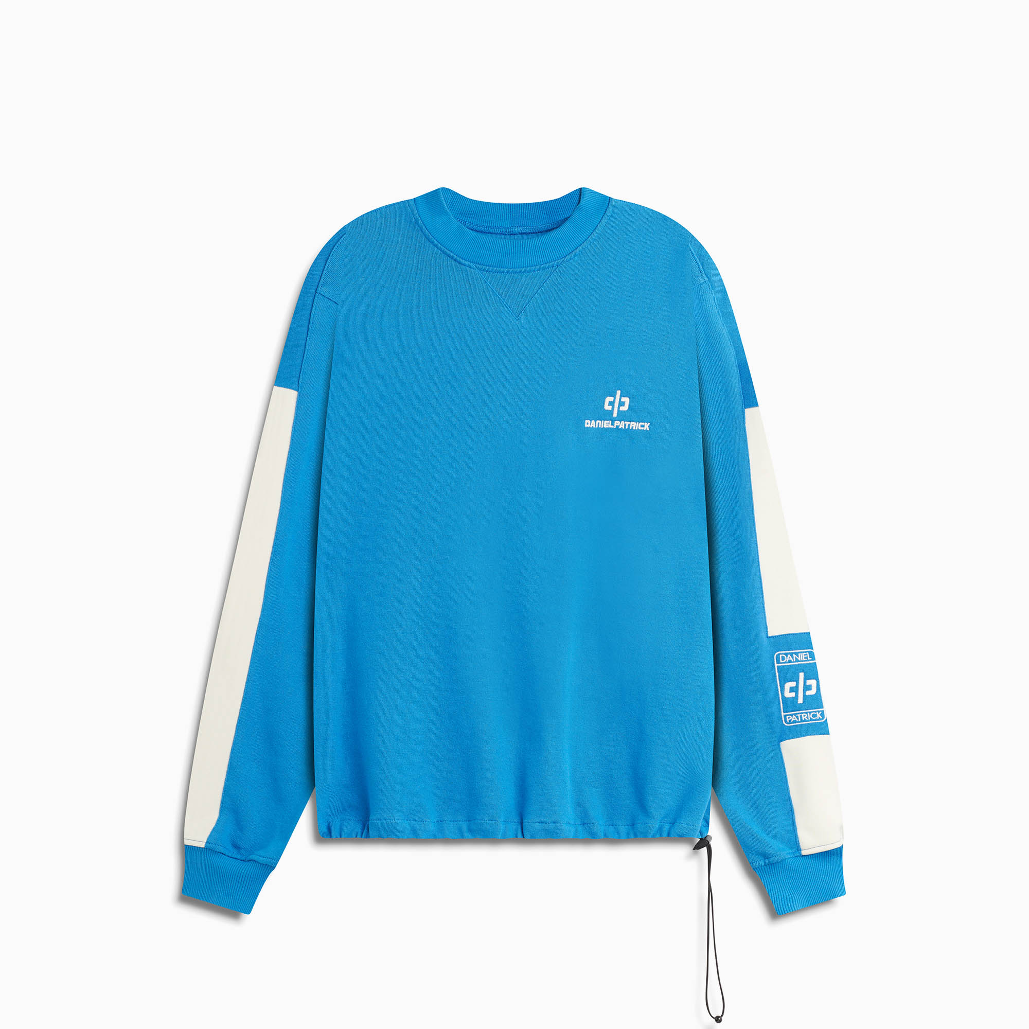 Beverly Hills Crewneck in Vintage Blue/Ivory