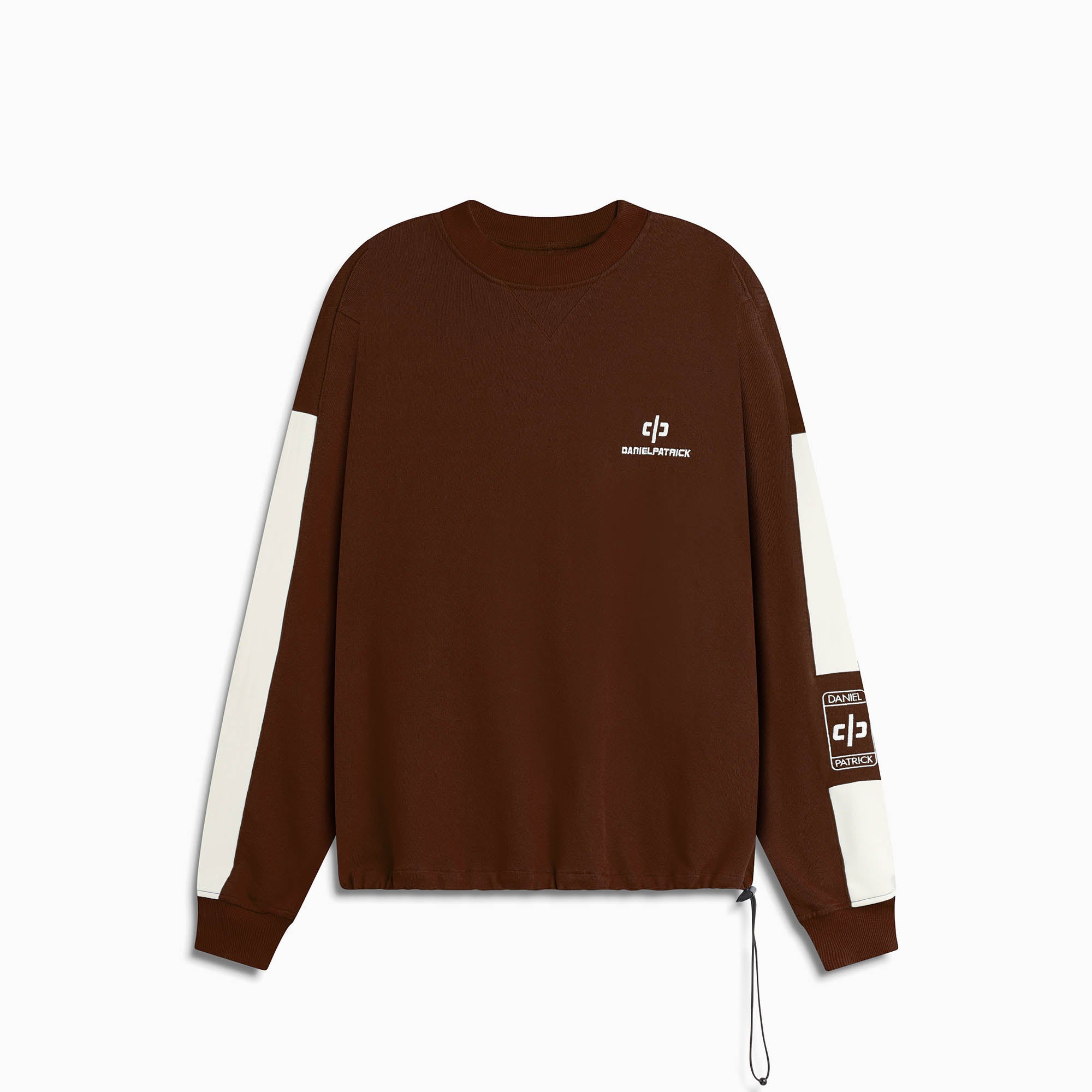 Beverly Hills Crewneck in Brown/Ivory