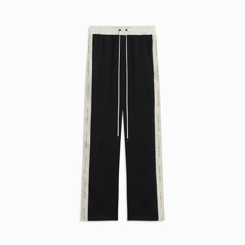 Bootcut Track Pant in Black/Ivory