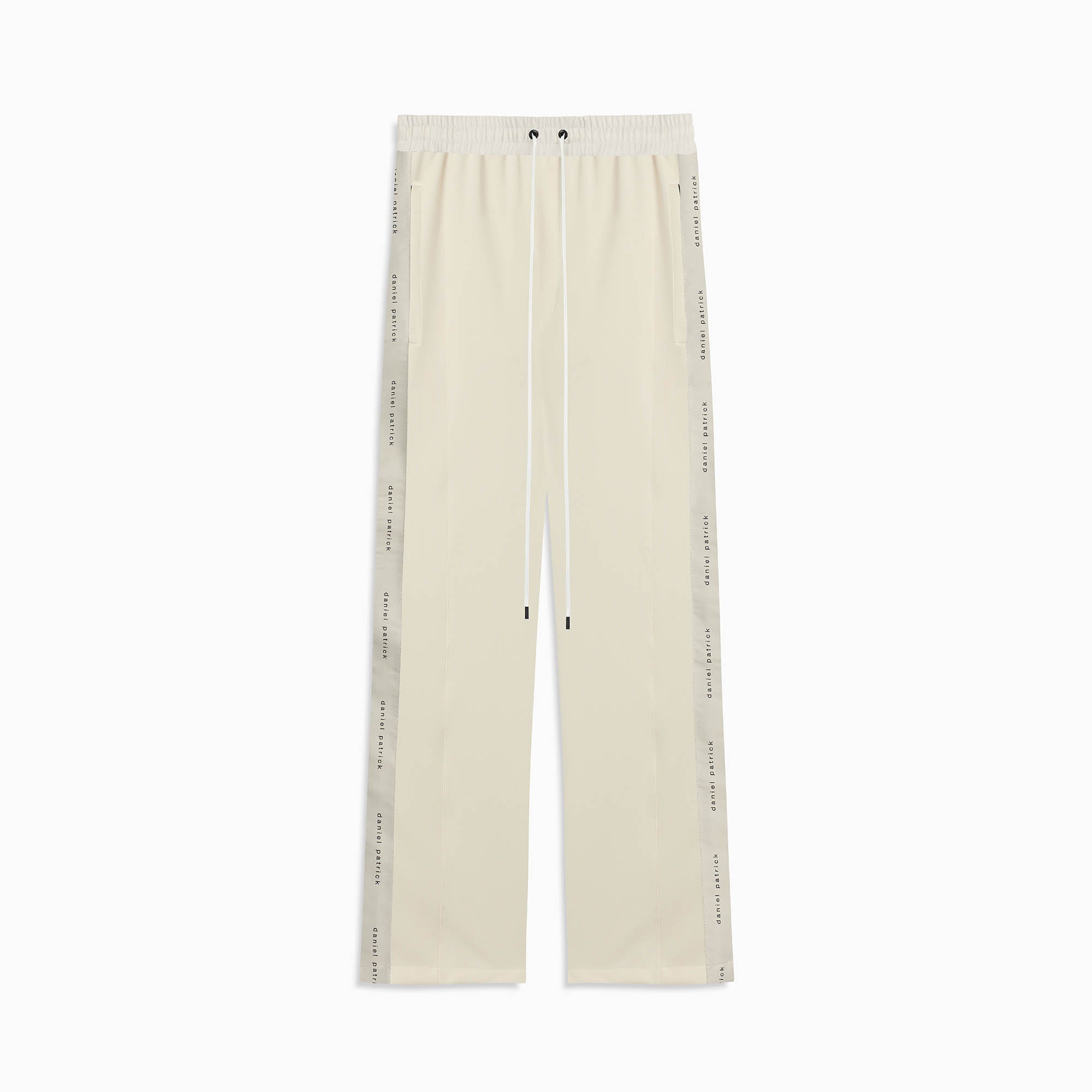 Bootcut Track Pant in Ivory/Ivory