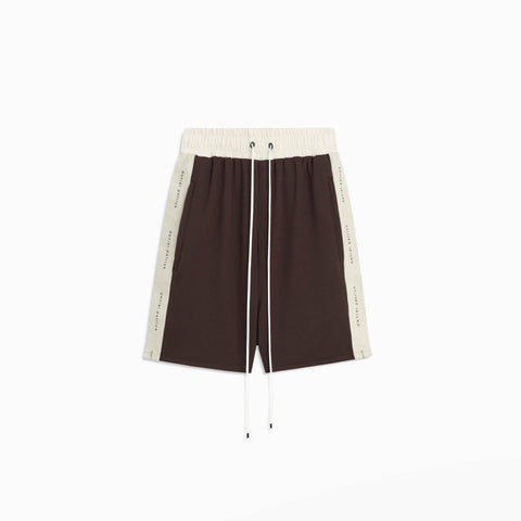 Classic Gym Short in Brown/Ivory