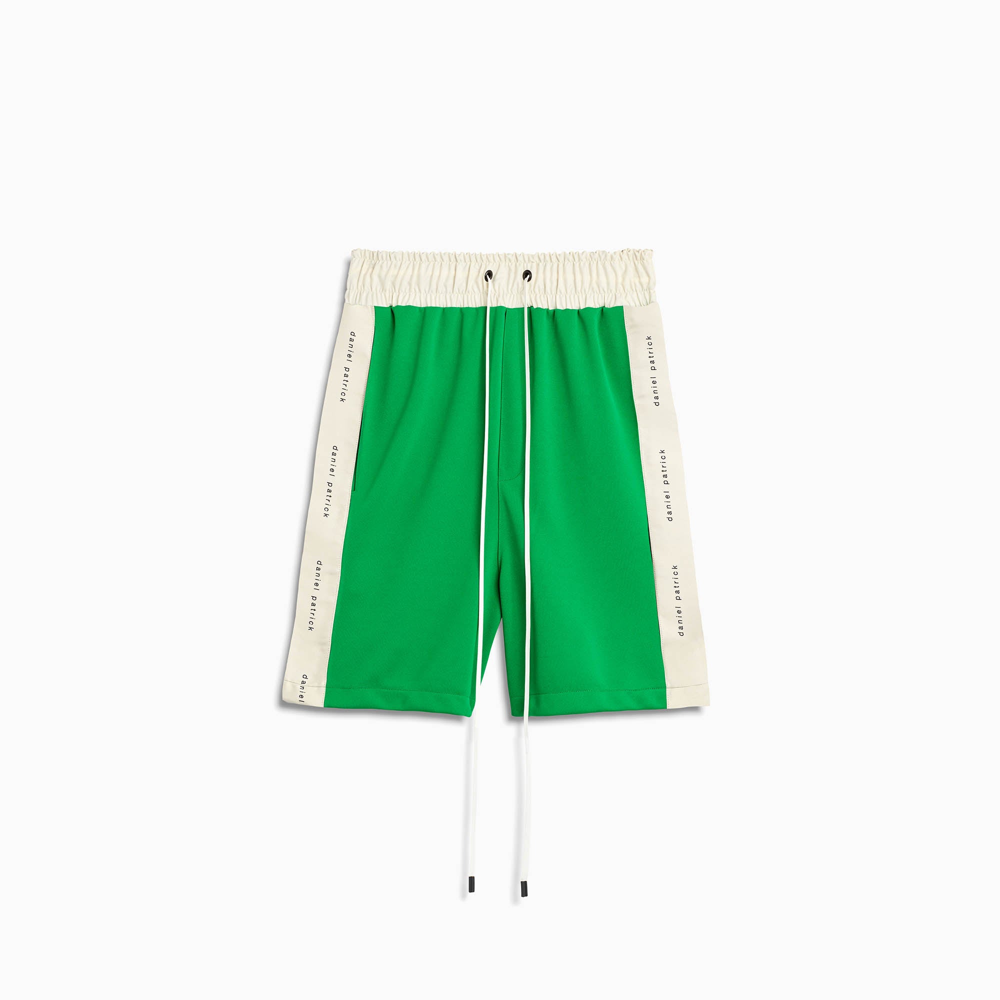 Classic Gym Short in Green/Ivory