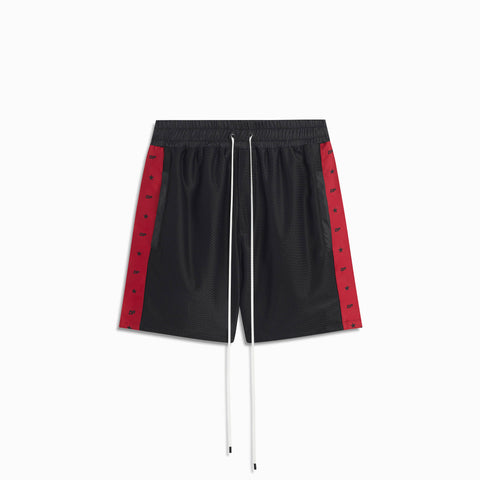 DP All-Star Mesh Gym Short in Black/Red