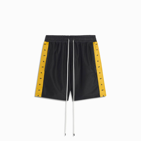 DP All-Star Mesh Gym Short in Black/Yellow