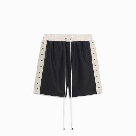 DP all-star mesh gym short / black + ivory