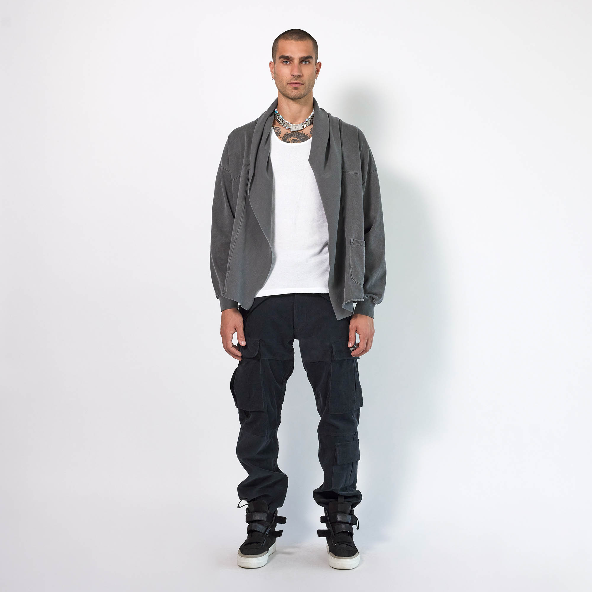 7 Pocket Cargo in Black Cord
