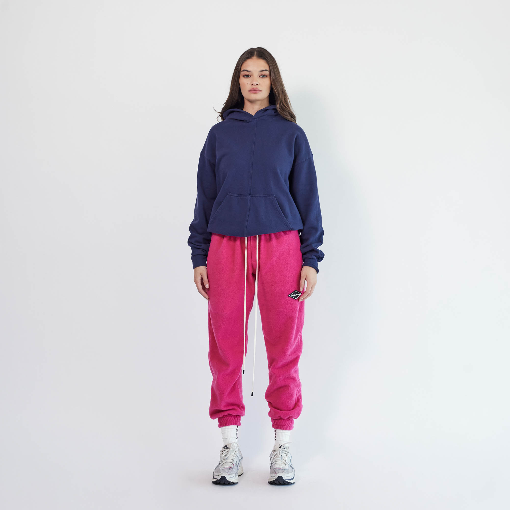 Polar Fleece Roaming Sweatpants in Wildflower Pink