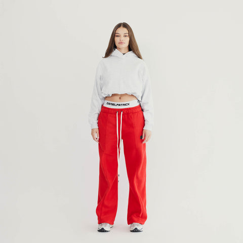 Bootcut Sweatpants in Red Polar