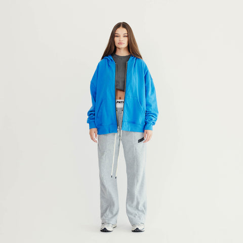 Bootcut Sweatpants in Grey Polar