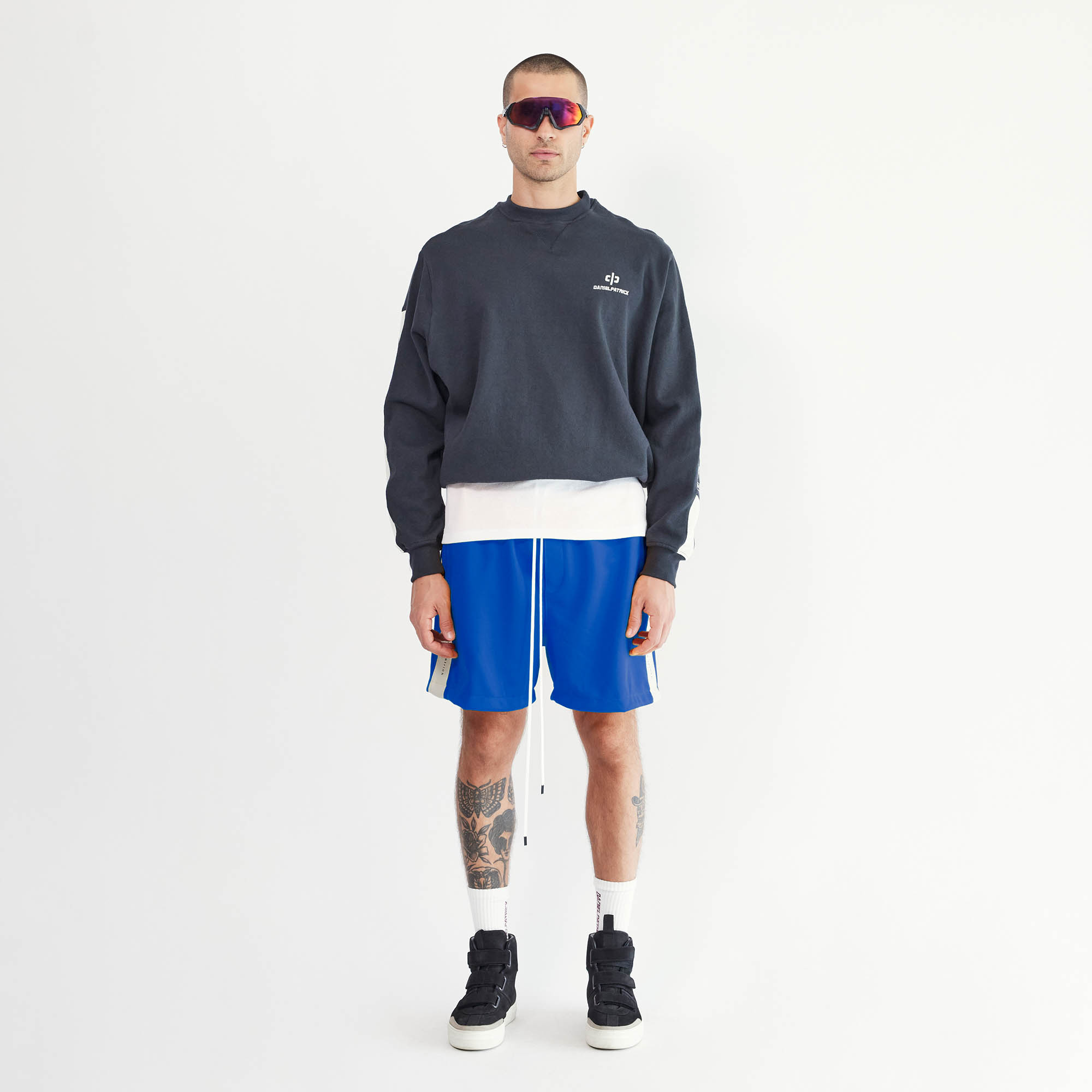 Beverly Hills Crewneck in Black/Ivory