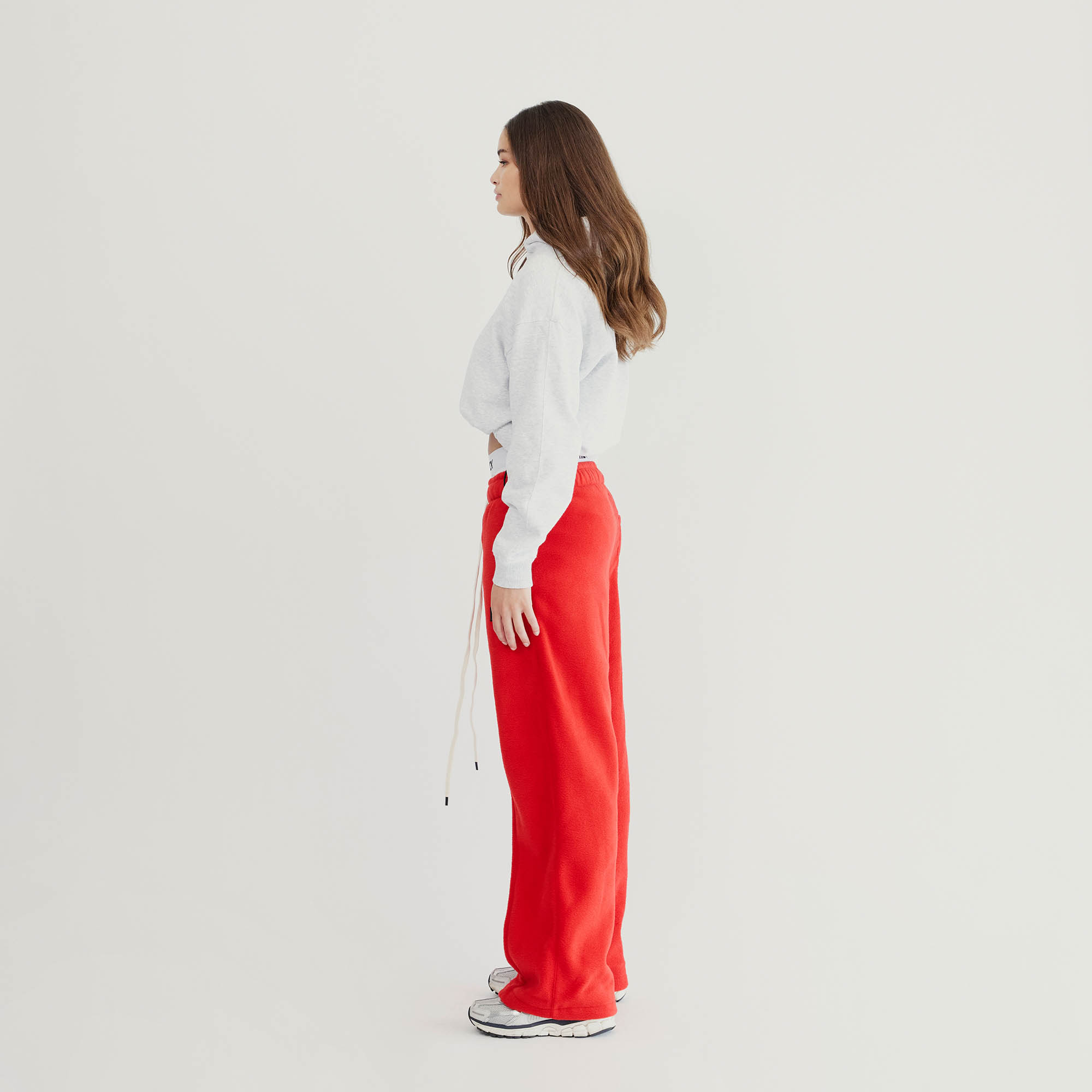 Bootcut Sweatpants in Red Polar