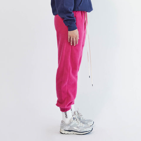 Polar Fleece Roaming Sweatpants in Wildflower Pink