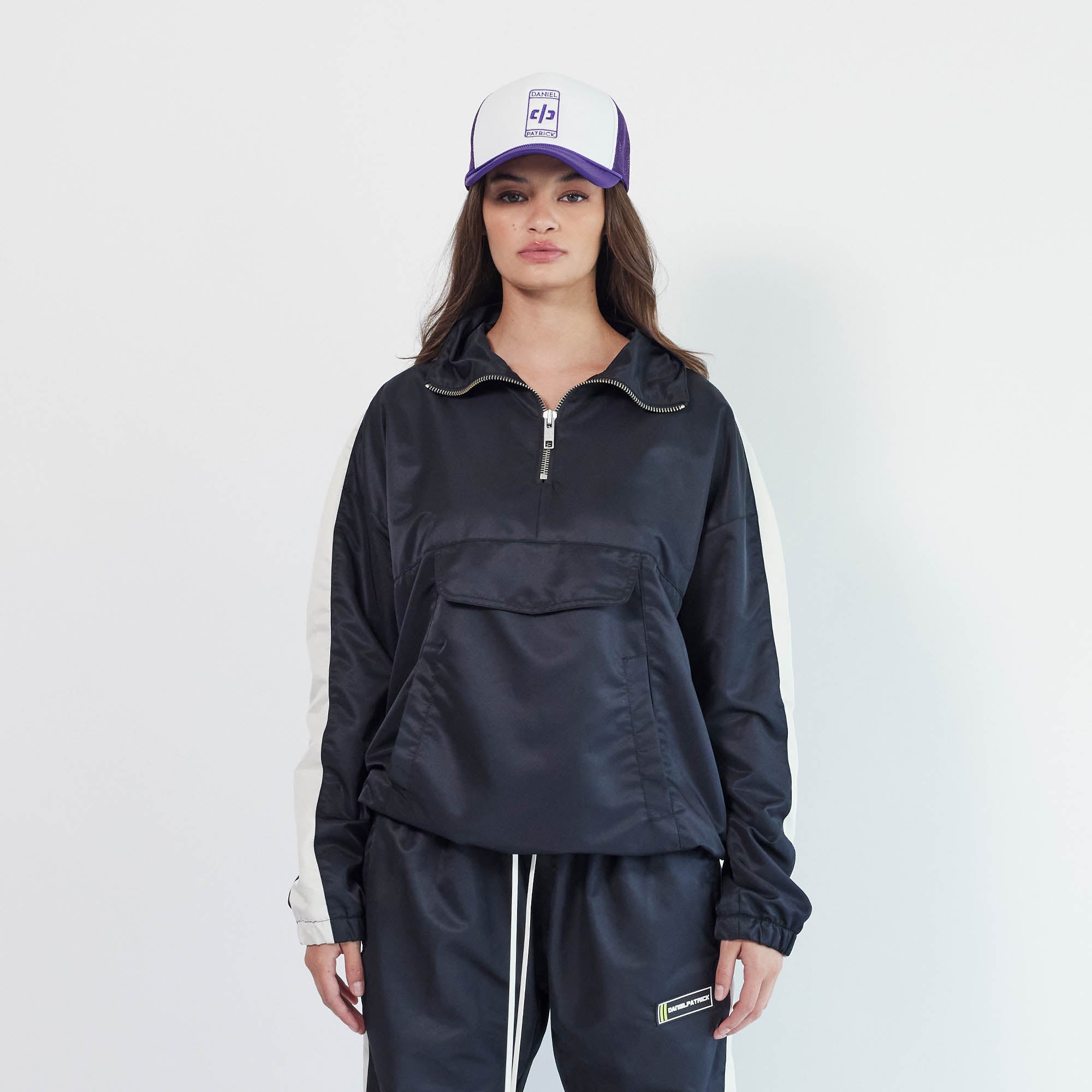 Classic Anorak in Black + Ivory