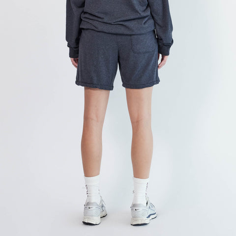 Loop Terry Standard Sweatshort in Black Heather