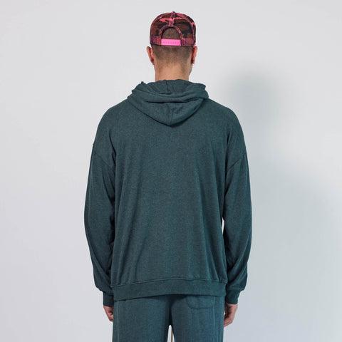 Loop Terry Standard Hoodie in Hunter Green