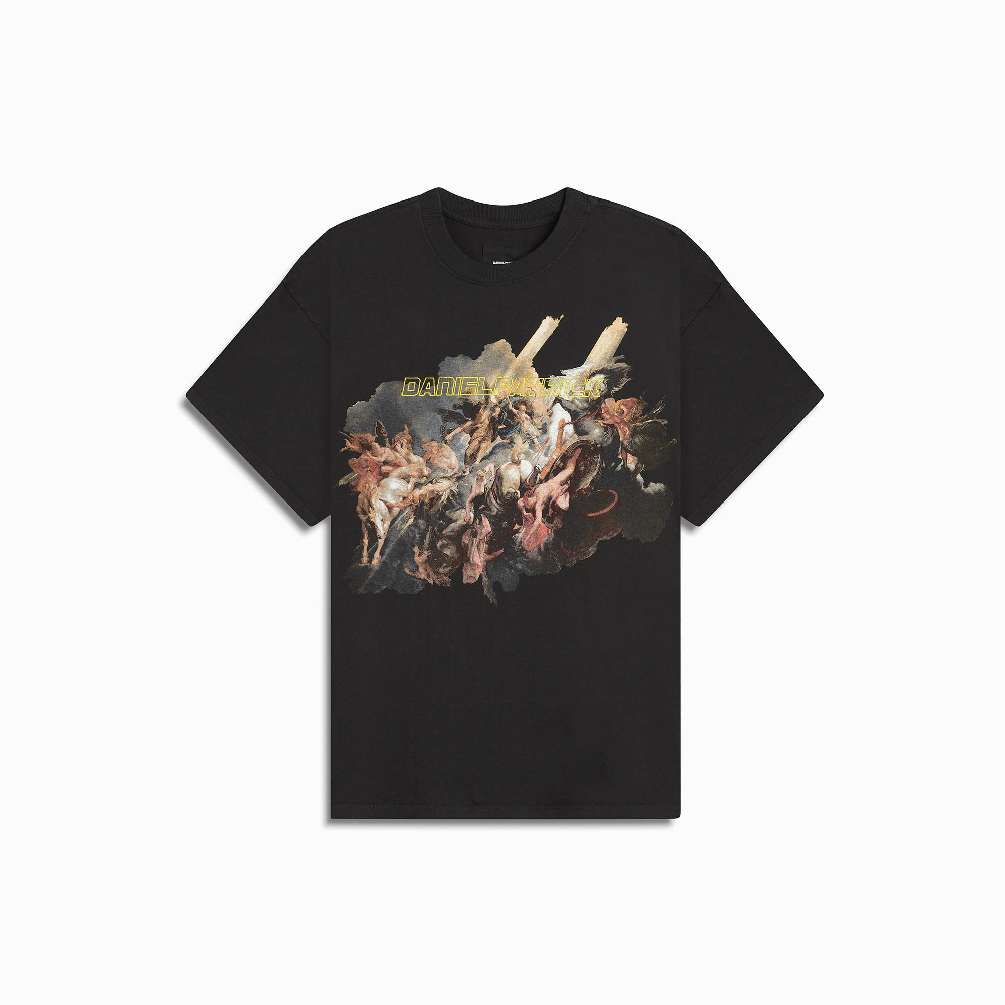 Good vs Evil Tee in Washed Black