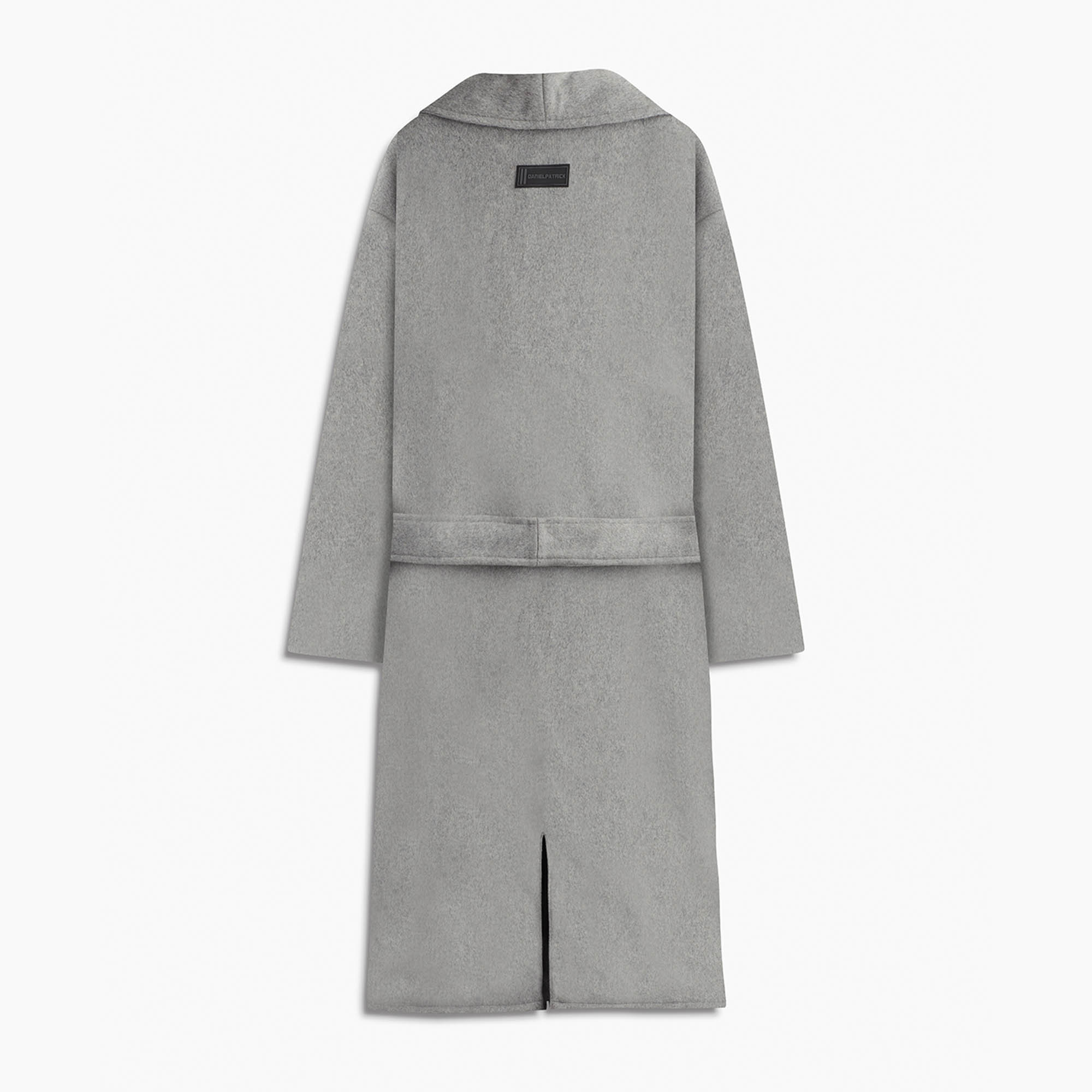 heavy wool robe coat / grey