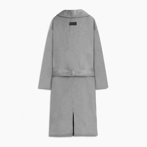 heavy wool robe coat / grey