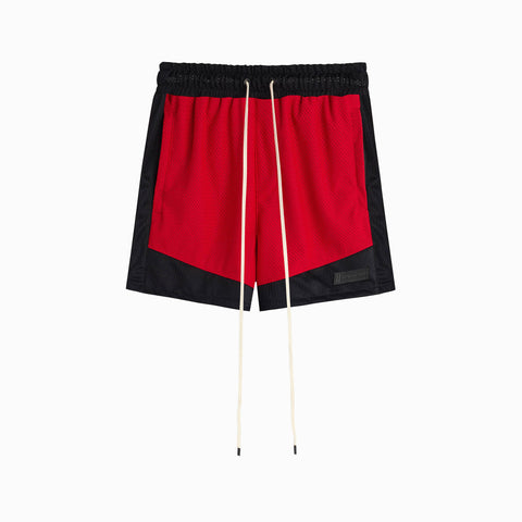 Icon Mesh Gym Short in Red/Black