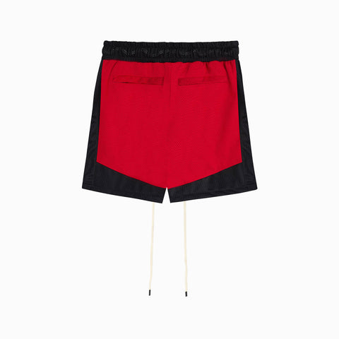 Icon Mesh Gym Short in Red/Black