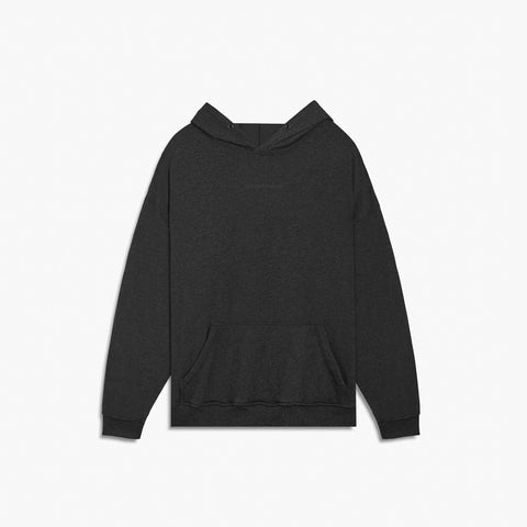Loop Terry Standard Hoodie in Black Heather