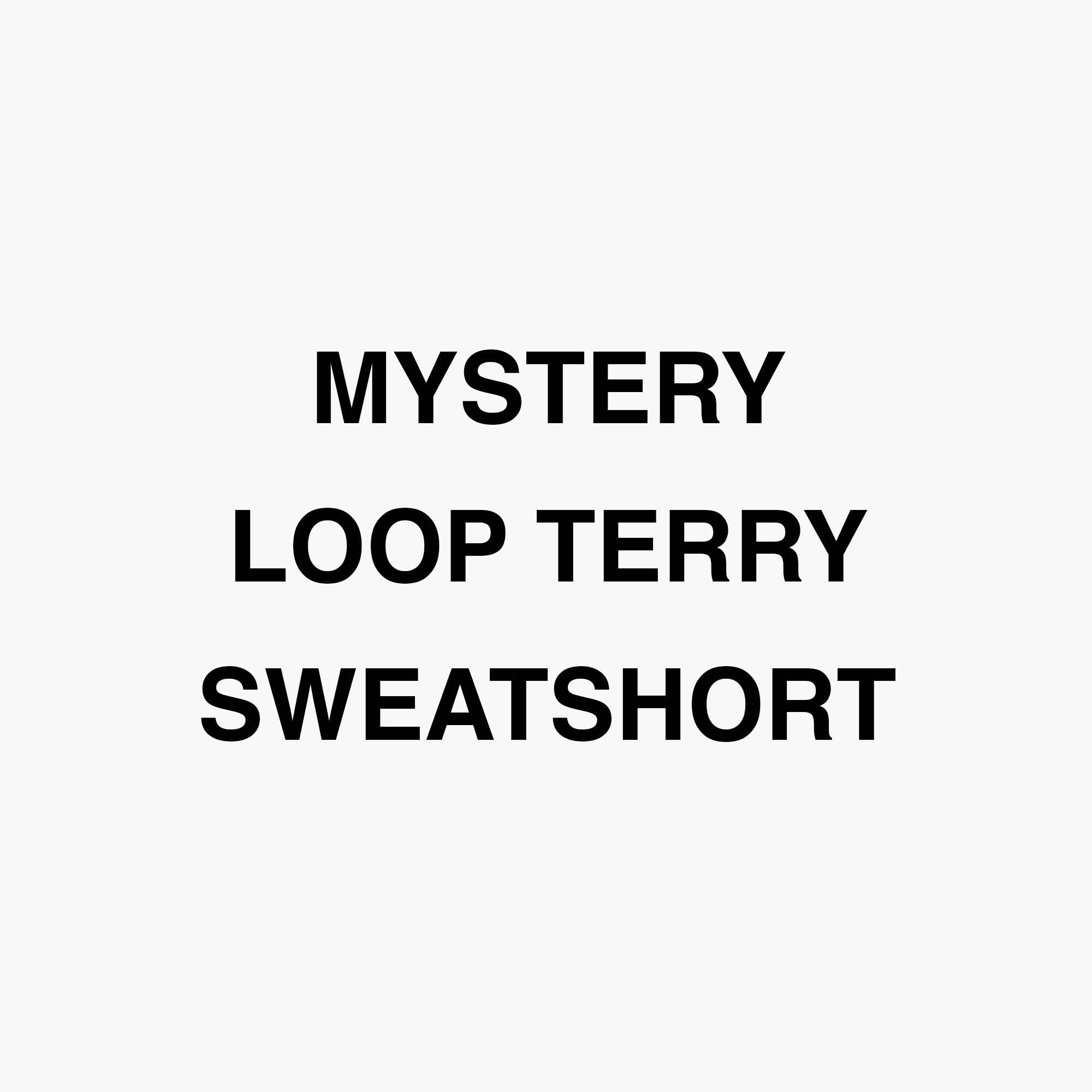 mystery bag loop terry sweatshorts / random