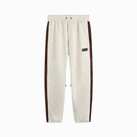 Parachute Track Pant 1.5 in Ivory/Brown