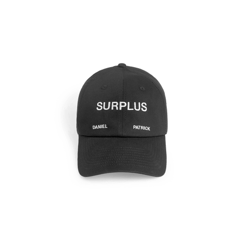 surplus ball cap / black + white