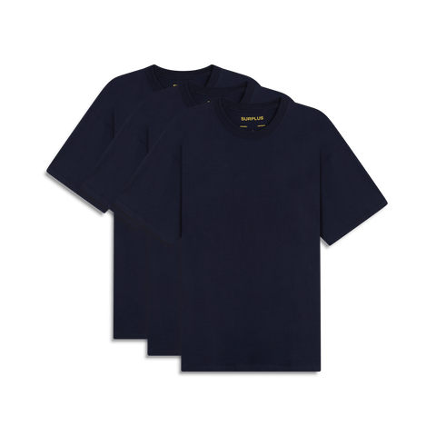 3 pack surplus basic tee / navy
