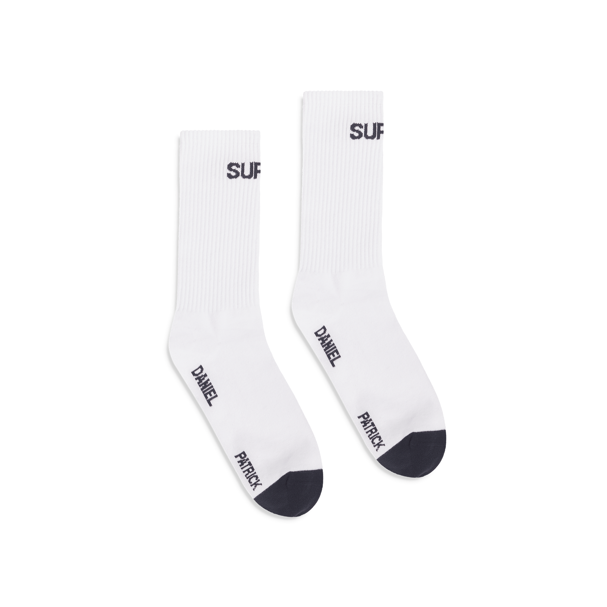 surplus logo sock / white + black