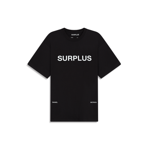 Surplus Logo Tee in Black/White