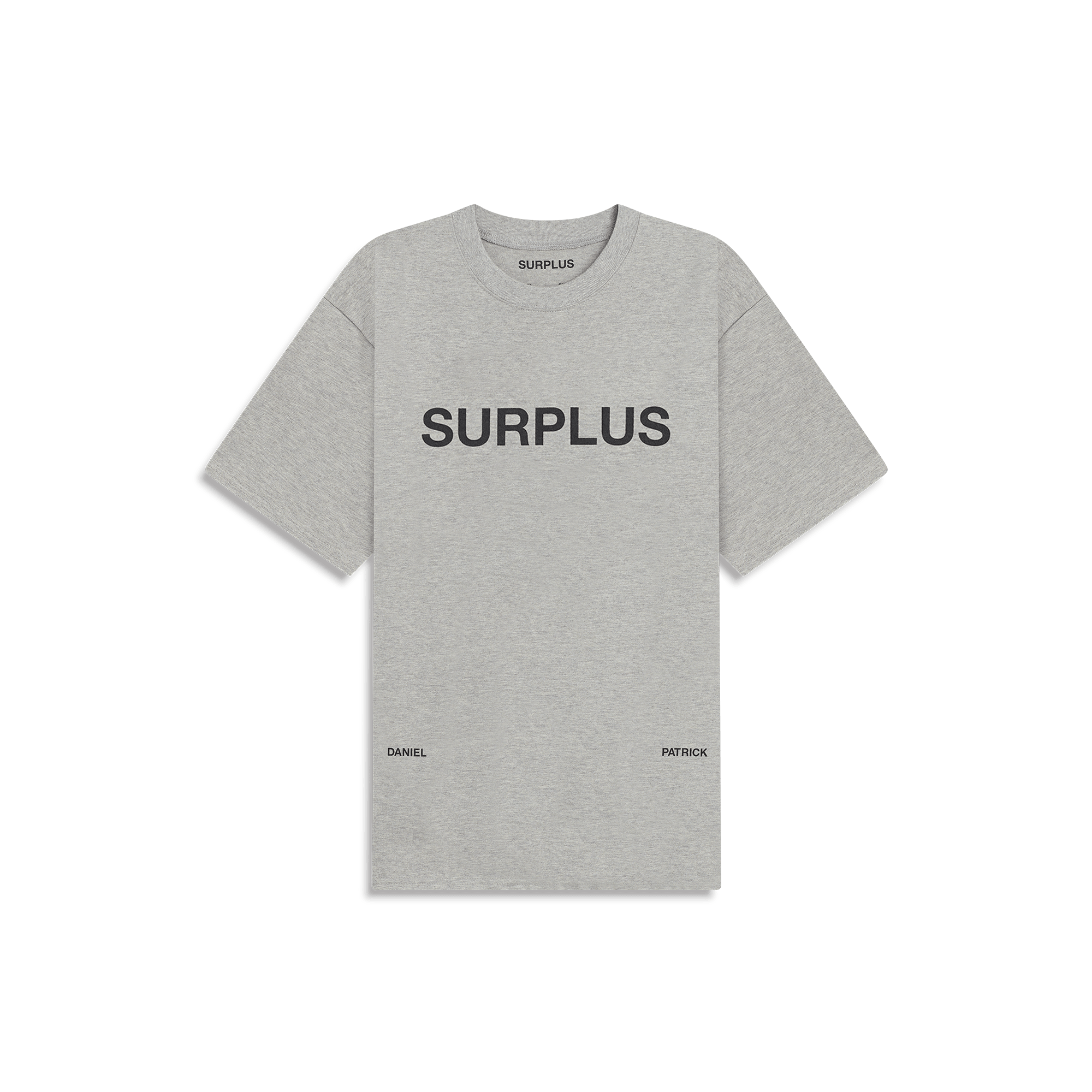 Surplus Logo Tee in Heather Grey/Black